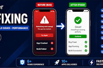 fix flutter bugs, errors, crashes and performance issues