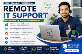provide professional remote IT support