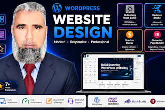 design wordpress optimization website with kadence, gutenberg or spectra blocks