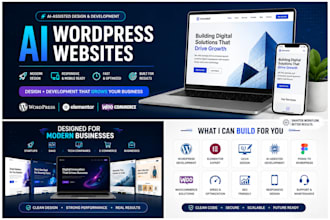 design and develop a modern ai wordpress website