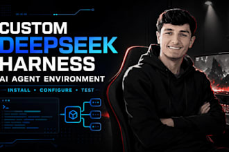 build a custom deepseek harness ai agent environment