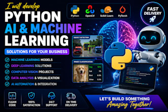 develop python computer vision and machine learning projects