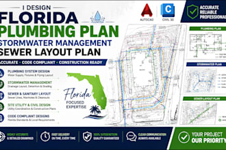 design florida plumbing plan stormwater management sewer layout plan