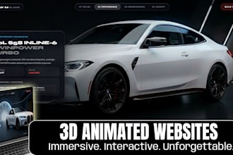 create a stunning 3d animated landing page for your business