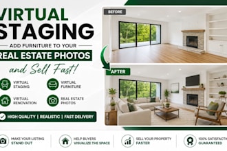 do virtual staging add furniture to your real estate photos to sell faster