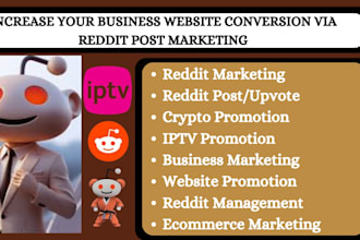 do reddit seo post and comment for saas iptv web app  crypto ai tools website