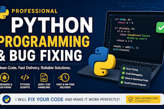 write, debug and fix python programs