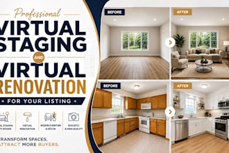 do virtual staging and virtual renovation for your listing