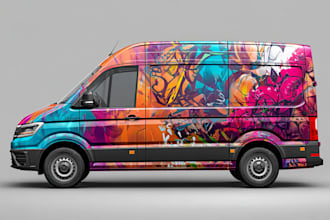 design a luxury style car wrap for your vehicle