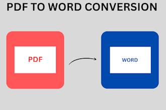 do data entry and pdf to word or excel coversion