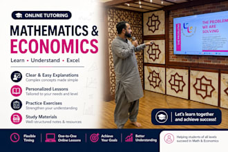 tutor mathematics and economics online
