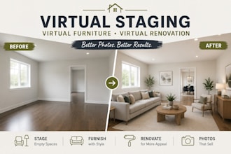 do virtual staging, virtual furniture, virtual renovation