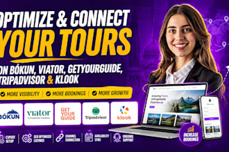 optimize and connect your tour on bokun, viator, getyourguide, tripadvisor klook