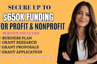 write grant proposals, research grants and applications for nonprofits