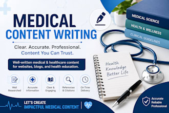 write professional medical content