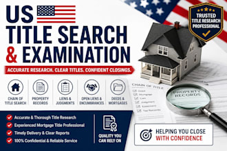 provide US title search and examination