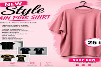design a professional clothing flyer
