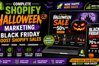 shopify halloween marketing, black friday , boost shopify sales