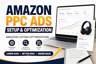 setup and optimize amazon PPC ads and amazon listing optimization