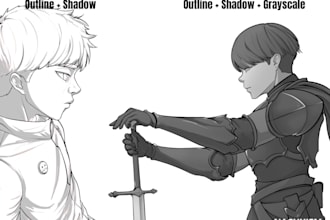draw digital sketch of your oc or fanart