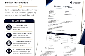 do professional composing, notes, document and graphic