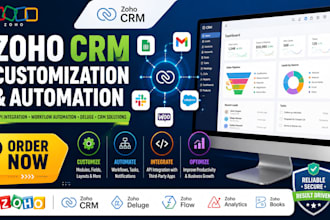 zoho CRM customization, automation and API integration with any platform