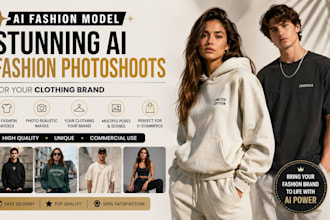 create ai fashion model photoshoots for your clothing brand and other products