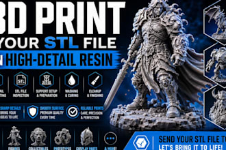 3d print your stl file in high detail resin