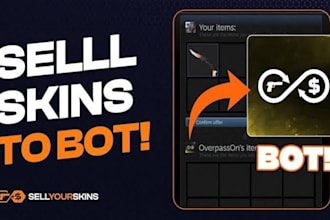 create a cs2 skin trading bot, skinport bot and auto purchase bot