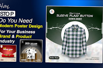 design modern social media design for your brand, company, product, industry etc