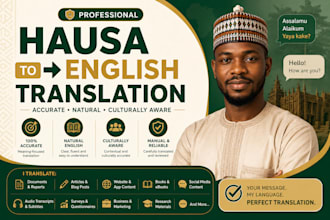 translate hausa to english accurately and naturally