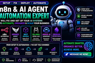 fix n8n ai agent hermes mcp ollama jarvis ai obsidian second brain