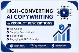 write high converting ai copywriting, ad copy, and product descriptions