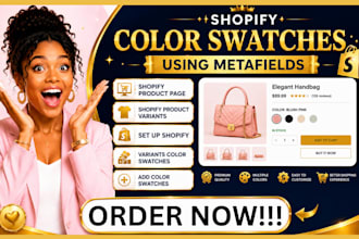 color swatches shopify product variants setup