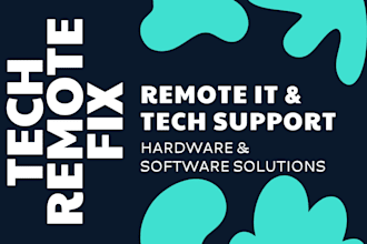 provide professional remote technical support and pc repair