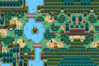 do custom pixel art pokemon map, battle environment, for pokémon  videos or game