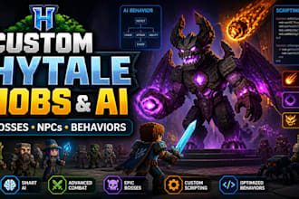 create custom hytale mobs, bosses, npcs, and ai behaviors