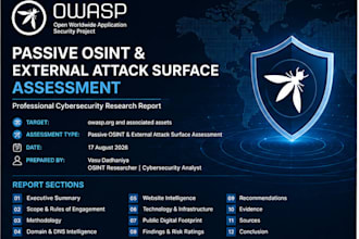 conduct osint research and create a professional report