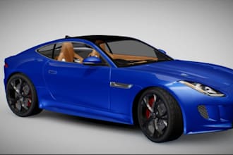 do realistic 3d car modelling, 3d vehicle design, car render for 3d printing