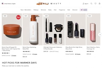 design a beauty lipgloss shopify store or makeup and cosmetics lipstick website