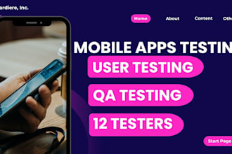 do app testing, website testing, qa testing, user testing, website review