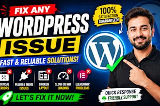 troubleshoot wordpress and fix any wordpress issue