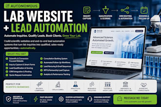core facility inquiry scientific rfp automation CRM routing analytical testing