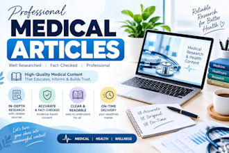 write professional medical and healthcare articles