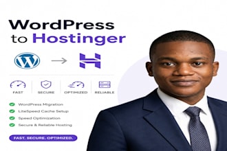 migrate wordpress to hostinger, setup litespeed and optimize website speed