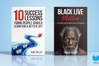 create a unique business or marketing book cover design