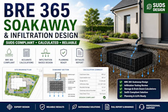 do bre 365 soakaway infiltration design and drainage
