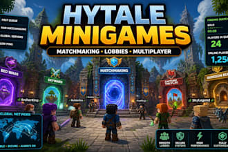 develop hytale minigames, matchmaking, and lobby systems