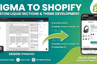 build custom shopify store or liquid section