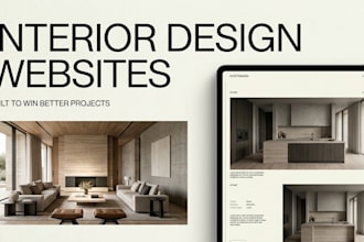 build a professional interior design website